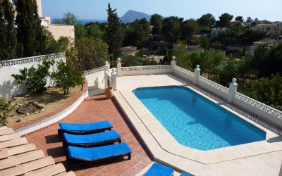 Villa à louer avec de belles vues dégagées à Altea Costa Blanca